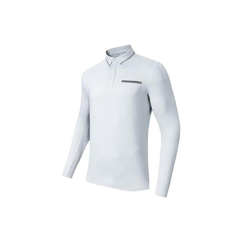 Anta Variety Training Collection Polo Shirt Men s White Mist Gray 152417401-1 L