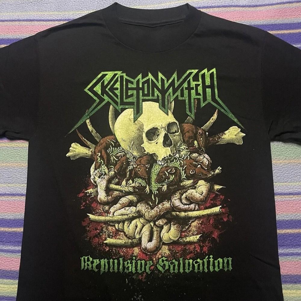 Rare! Skeletonwitch Band T-Shirt Tour Concert Short Sleeve Adult S to 5XL Unisex T-Shirt S