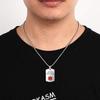 Custom Engraved Stainless Steel Medical Alert Id Tag Pendant Identification Necklace