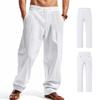 Mens Loose Wide Leg Breathable Casual Long Pants For All Seasons