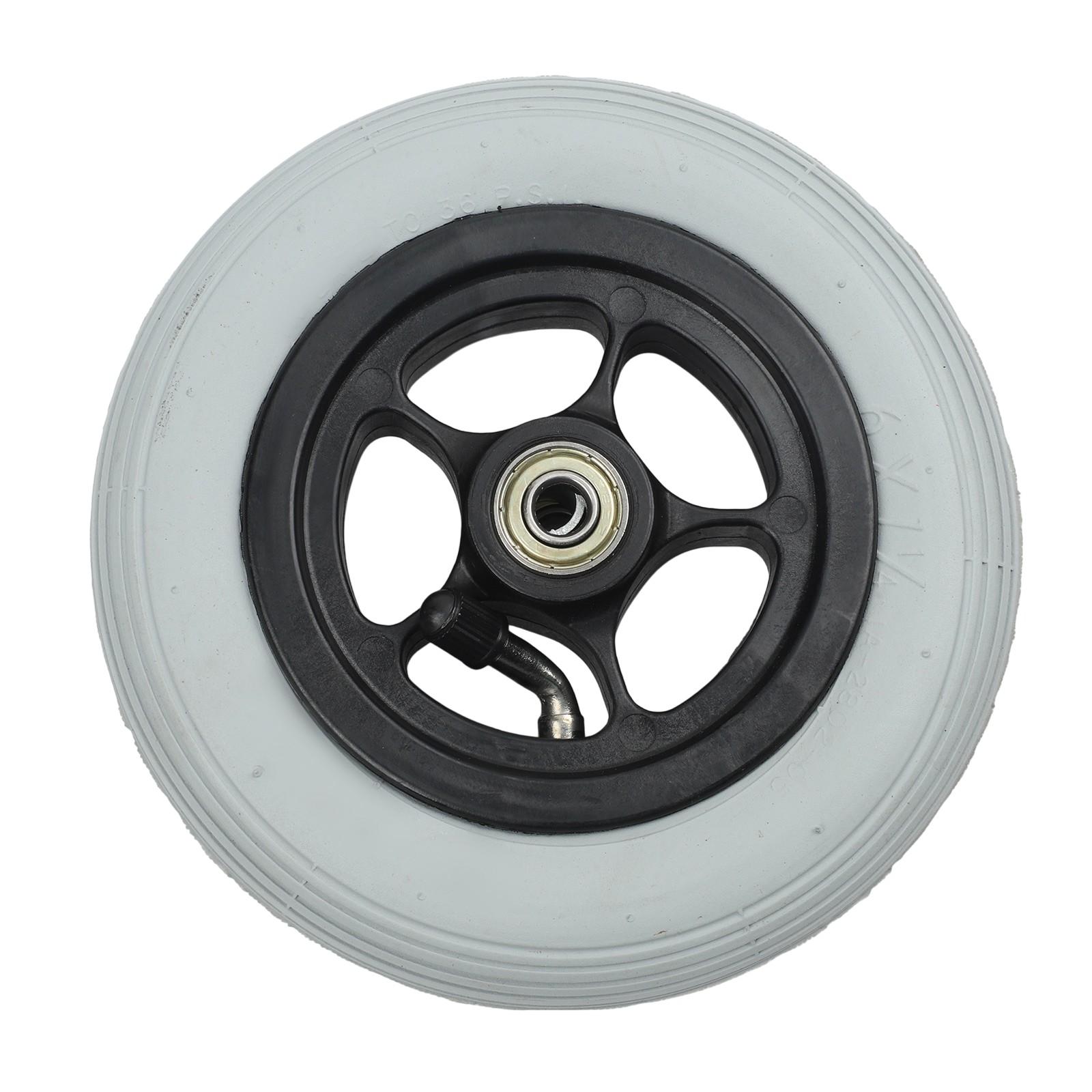 

6 Inch Front Wheel Gray Tire for Ottobock Electric Wheelchair Easy Installation 42 by 6-inch