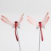 25Pcs Fake Dragonfly Garden Stake Decoration Indoor Outdoor Yard Lawn Patio Artificial Dragonfly Stake Planter Pot 3D Simulation Dragonfly Ornament