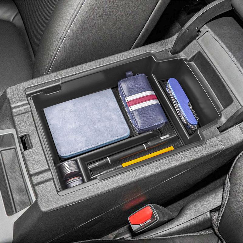 Center Console Organizer for Chevy Blazer 2024 Accessories, ABS Armrest Storage Box ert Tray