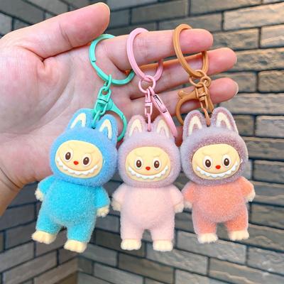 Chaveiro Criativo de Lona de Veludo de Desenho Animado Grande Casal Fofo Pingente de Mochila Boneca Presente