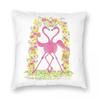Quirky Flamingos In Love Pillowcase Polyester Linen Velvet Creative Zip Decorative Throw Pillow Case Car Cushion Cover Wholesale