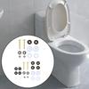 Toilet Bowl to Floor Toilet Floor Bolt and Screw Kit Spare Parts Rustproof Bathroom Bolt Set Stable Upgrade Replacement
