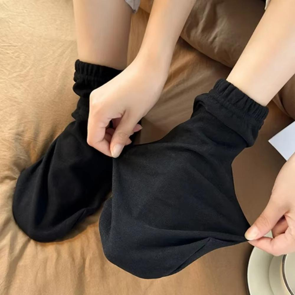 Elastic Velvet Floor Socks Warm Loose Fleece Socks Unisex Thicken Fluffy Socks  Women Men