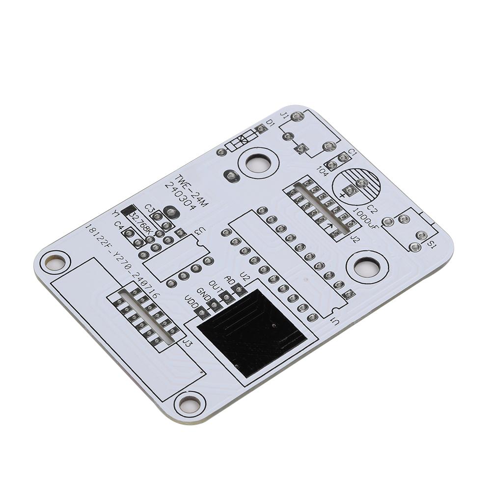 

DC5V voice controlled audio level tower clock module rainbow spectrum level indicator kit electronic production DIY loose parts