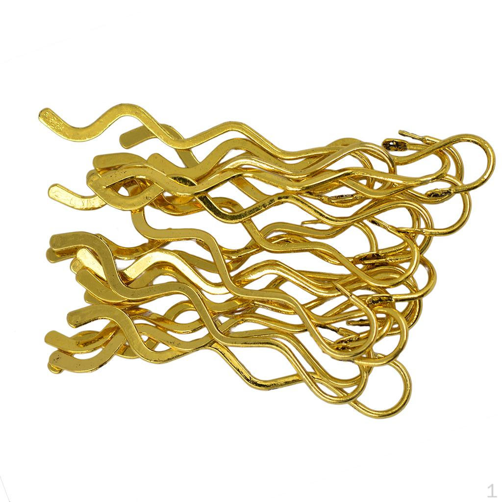 

20шт гладкая золотая волна бисерная закладка с петлей фурнитура для ювелирных изделий ручной работы
