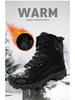 Men's Plus Size Fleece-Lined Combat High-Top Boots - Outdoor Casual Winter Hiking Shoes, 2025 Model