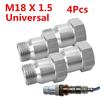 4pcs Universal M18 X 1.5 O2 Extender Extension Adapter Oxygen Sensor Spacer Bungs