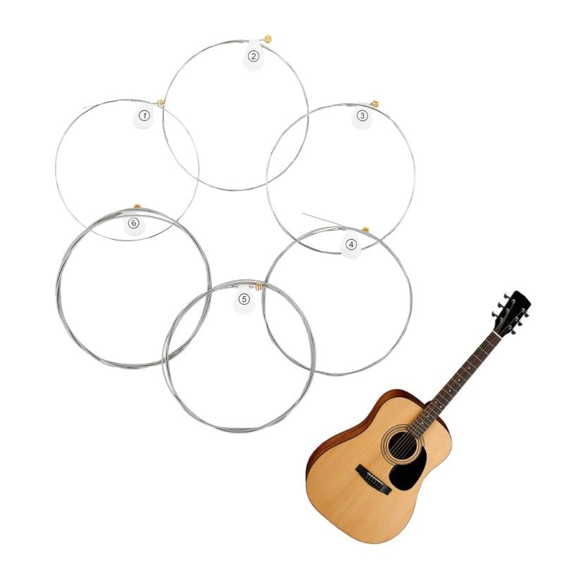 6 Stück Gitarre Hochkohlenstoffstahlkern Saite 6-saitige Elektrische Gitarre Saiten