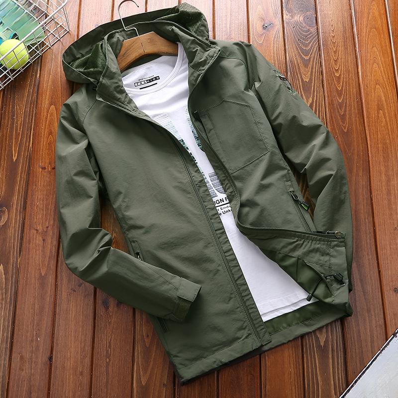 New Jacket Men's Spring and Autumn New Product Casual Medium and Long Top Youth Sports Outdoor Coat Men