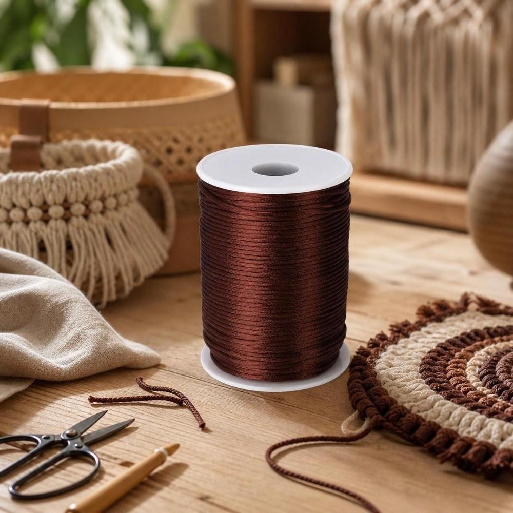1pcs 100 Yards Length Nylon Satin Cord 2.5mm Diameter Beading String Sewing Project