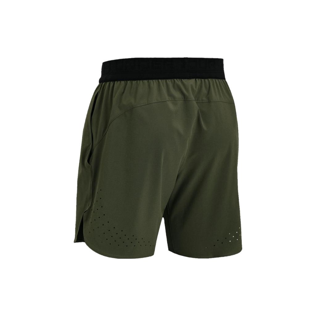 Under Armour Solid Woven Fitness Training Shorts Men Bottoms Navy-Green 1376782-390