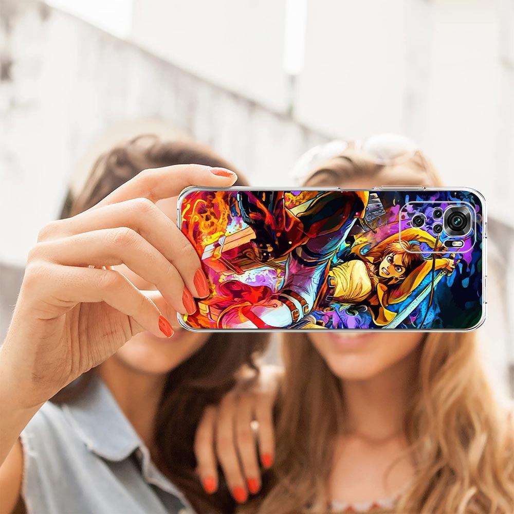 Anime Attack on titan Eren Yeager Pouzdro na telefon pro Xiaomi Redmi Note 12 11 9S 9 8 10 Pro Plus 7 8T 9C 9A 8A K40 Gaming Průhledný kryt