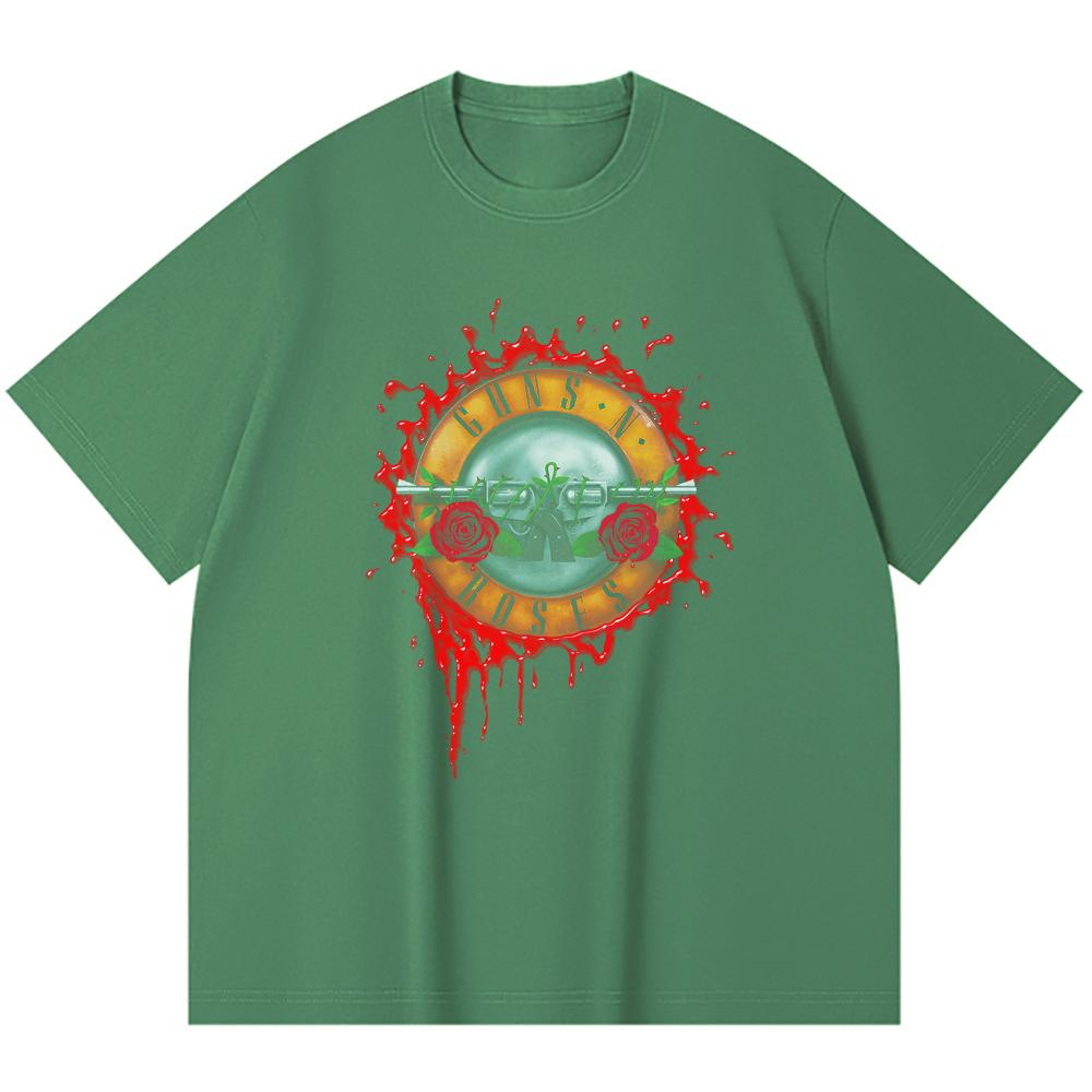 230 g/m² 100% Baumwolle Heavy Metal T-Shirt Rockband Beliebte Musik Druck Unisex Schweres Baumwoll-T-Shirt
