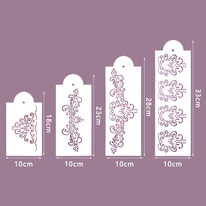 Fondant Cake Mesh Stencil Stamps Stencils Embossing For Decorating Tool Plastic Spray Mold Cookies Chocolate Drawing Painting