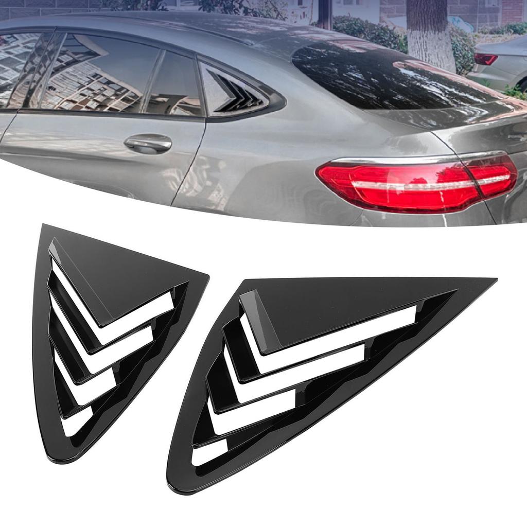 2Pcs Rear Side Window Louver Cover Left Right Rear Window   Vent Scoop Shutter Cover Blind Replacement for GLC   C253 2016-2022
