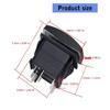 2Pcs 20A 12V Blue LED Lighted Waterproof Rocker Switches Marine Boats Rocker Switches 5 Pin Toggle Switches Enduring