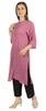 Moomaya Printed Womens Kurti 3 4 Sleeve Mandarin Collar Straight Kurta Soft Summer
