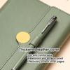 A5 Leather Loose-leaf Student Subject Notebook, Business Notepad, Diary, Work Meeting Record Book, Replaceable Inner Pages