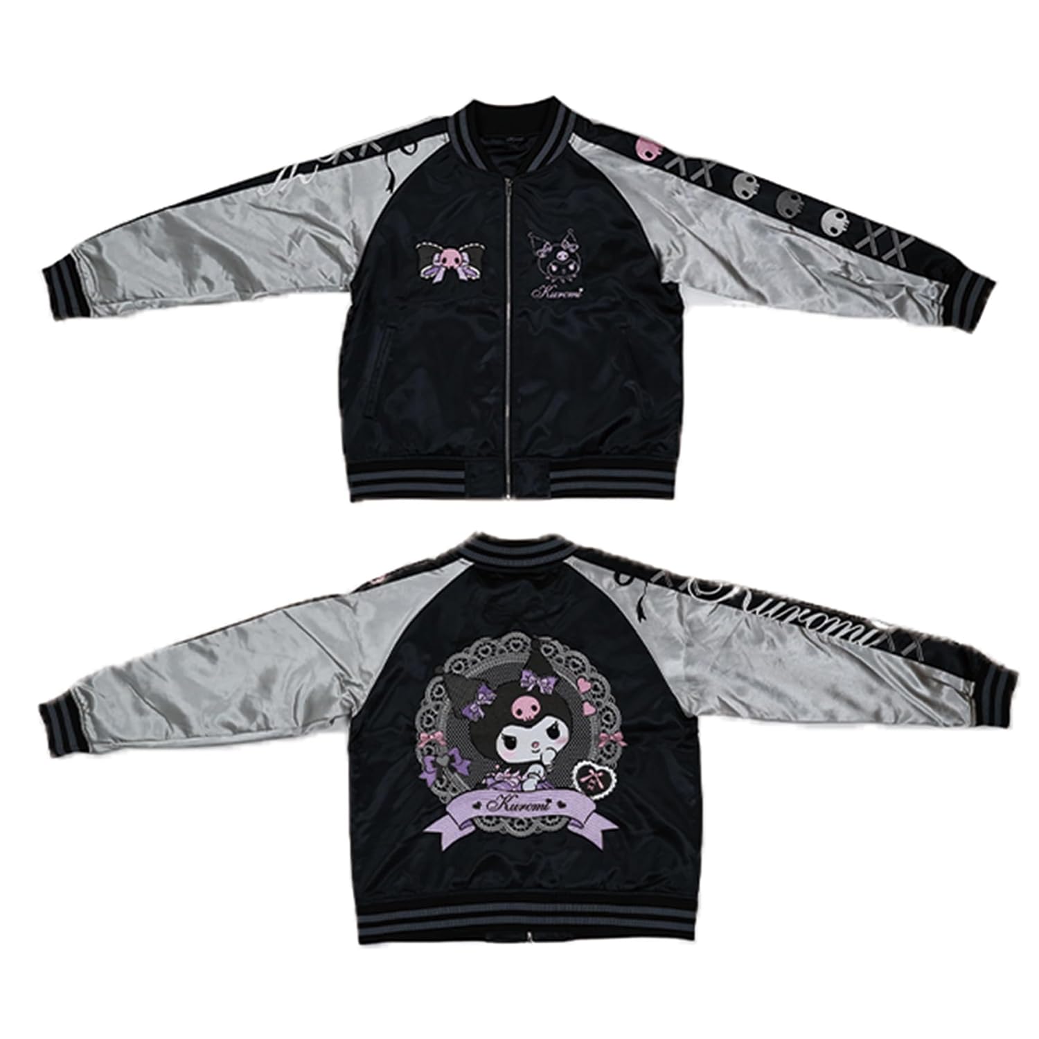 

Marushin Sukajan (L) Sanrio Kuromi Lace Black My Melody Jacket Stylish Warm Goods Cozy Unisex Winter Fashion
