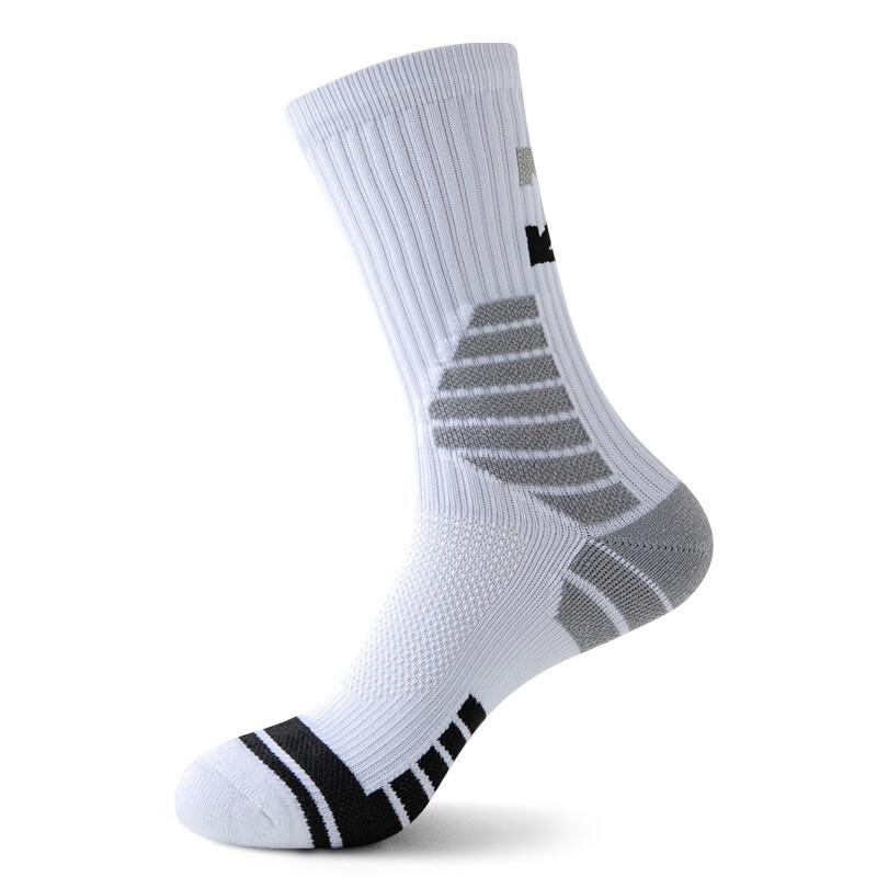 WEZHO Men s Professional Cushioned Basketball Socks