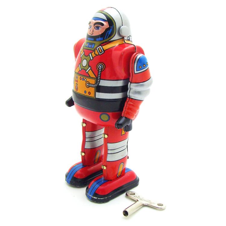 MS650 Astronaut Robot: Adult Collectible Tin Toy and Creative Gift Ornament красный
