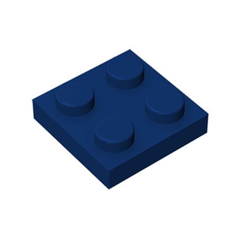 80pcs Plate 2x2 Dots Muilt-Colored Compatible with 3022 94148 Self-Locking Bricks Building Blocks Toys Accessories