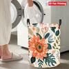 Collapsible Laundry Basket Large Round Waterproof Fabric Hamper Dirty Clothes Storage Bin Toy Organizer with Handles