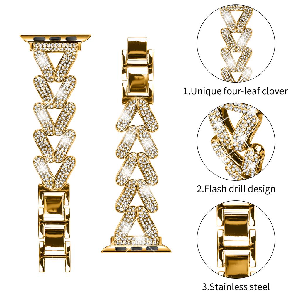 Zinc Alloy Watch Band for Apple Watch 10 46mm/Ultra 2/Ultra 49mm/SE (2023)/(2022)/(2020) 6 5 4 44mm/3 2 1 42mm