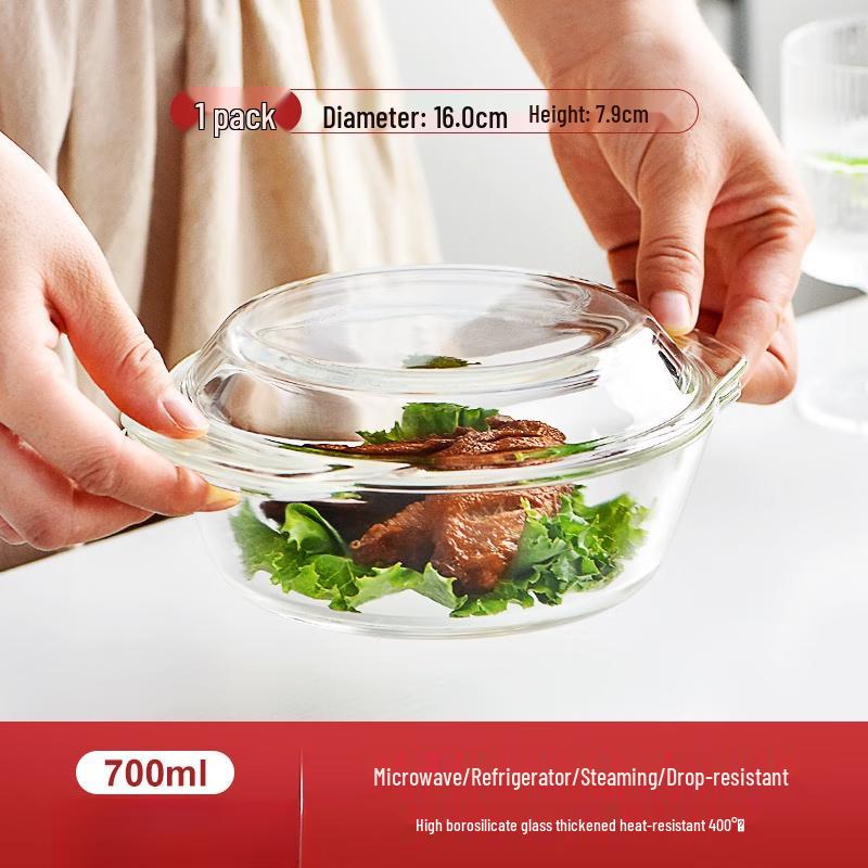 Waihe Heat-Resistant Glass Serving Bowls