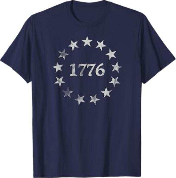 1776 Patriotic Vintage Style USA 4th of July T-Shirt T-Shirt
