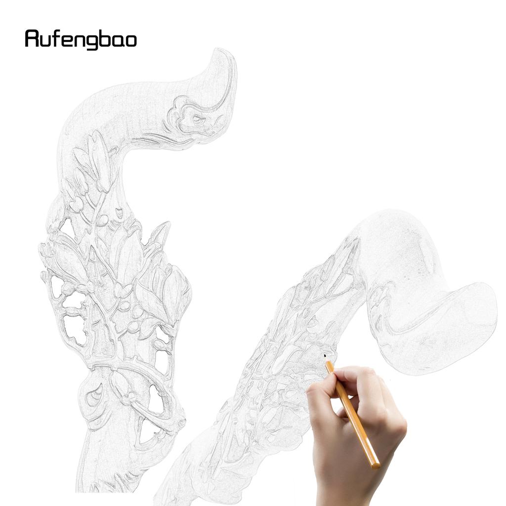 Yellow Flower Wooden Single Joint Fashion Wood Stick Decorative Cospaly Cane Halloween Crutch Wand Crosier 95cm