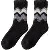 Female Autumn and Winter Thickened Warm Stripe Absorbs Perspiration Home Floor In Tube Socks