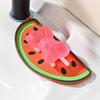 5 Pieces Soft Silicone Drain Pot Cover Pad Watermelon Shape Heat Insulation Pad  Kitchen Counter