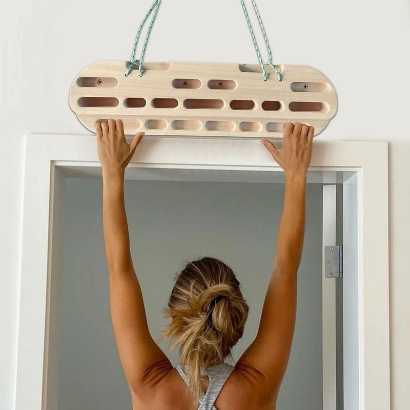 Hölzernes Hangboard Klettern Fingerboard Türrahmen Handstärkungsgerät für Training Fingergriff und Klimmzug