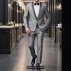 2025 Men's Formal Three-Piece Suit for Weddings & Banquets - Autumn/Winter Collection