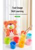 Montessori Baby Concentration Training Set: Ball, Cups, Color Recognition, Matching, Spoon, Hand-Eye Coordination Toy
