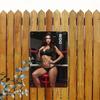 Vintage Sexy Goddess Metal Wall Art 20x30cm Boxing Ring Bikini Girl Decor - Durable Iron Plaque for Kitchen Garden Bedroom Bar B