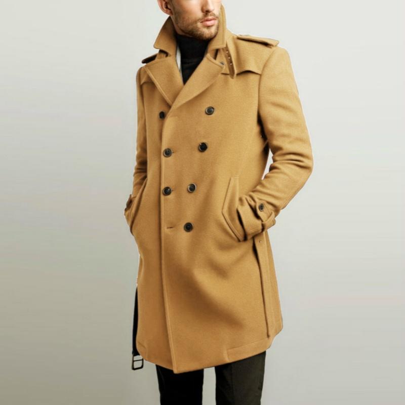 Autumn And Winter Fashion Men S Mid Length Trench Coat Solid Color Lapel Double Ted Slim At Affordable Free Real Reviews With Photos Joom Lapel Double Ted Slim Coat, Mens Mid Length Trench Coat Uk