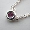 [Pre-owned] TIFFANY 925 By the Yard Pink Sapphire Necklace/j54-2