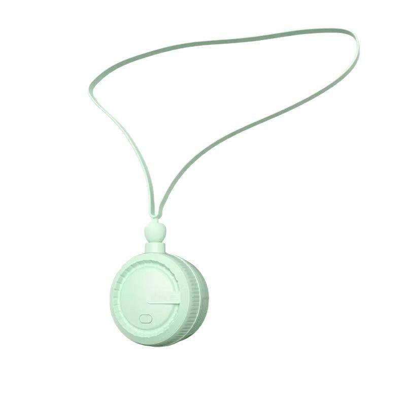 Portable USB Neck-Hanging Mini Fan: Foldable, Hand-Free, and Powerful for Outdoor and Desktop Use