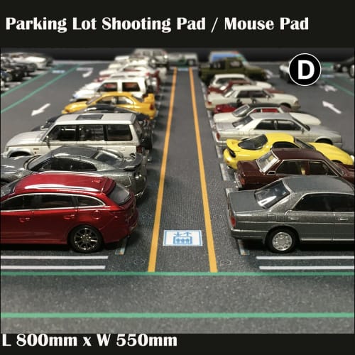 1/64 Scale Parking Lot Mat Model Car Scene Display Large Garage Toy Mouse Pad Size D