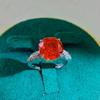 European Style Octagonal Rose Cut High Carbon Diamond & Emerald Women's Ring