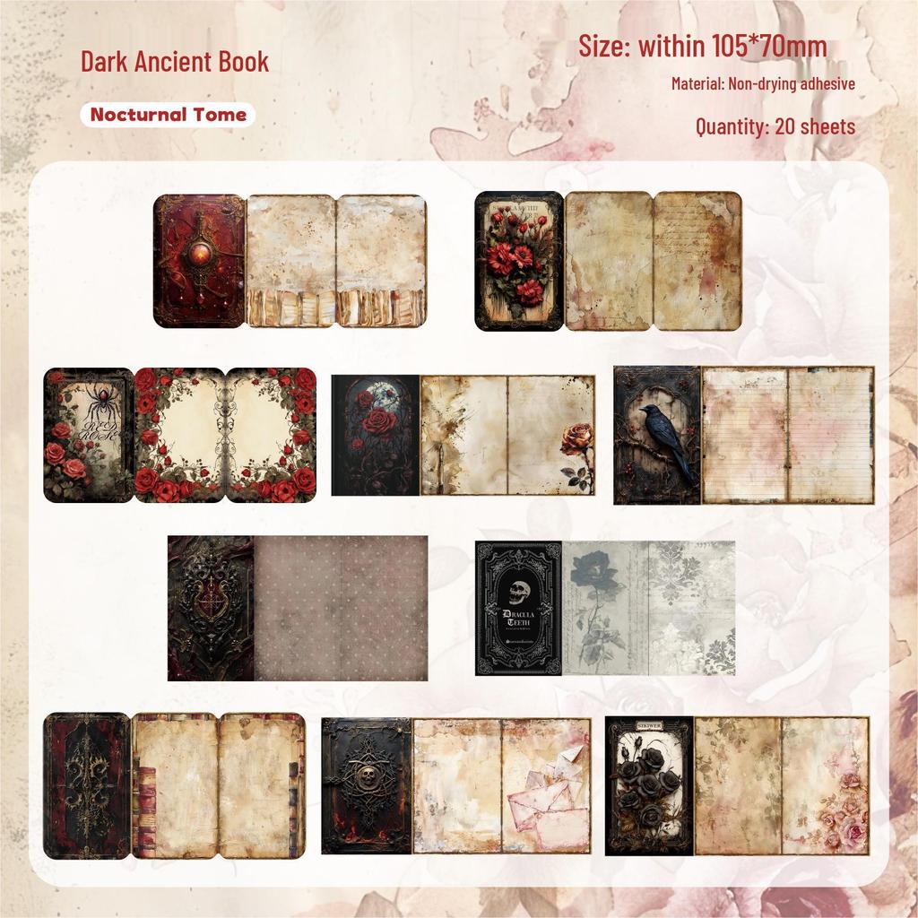 RetroStory Sticker-Kollektion: Vintage Hintergründe & Handgeschriebene Collage für Journale