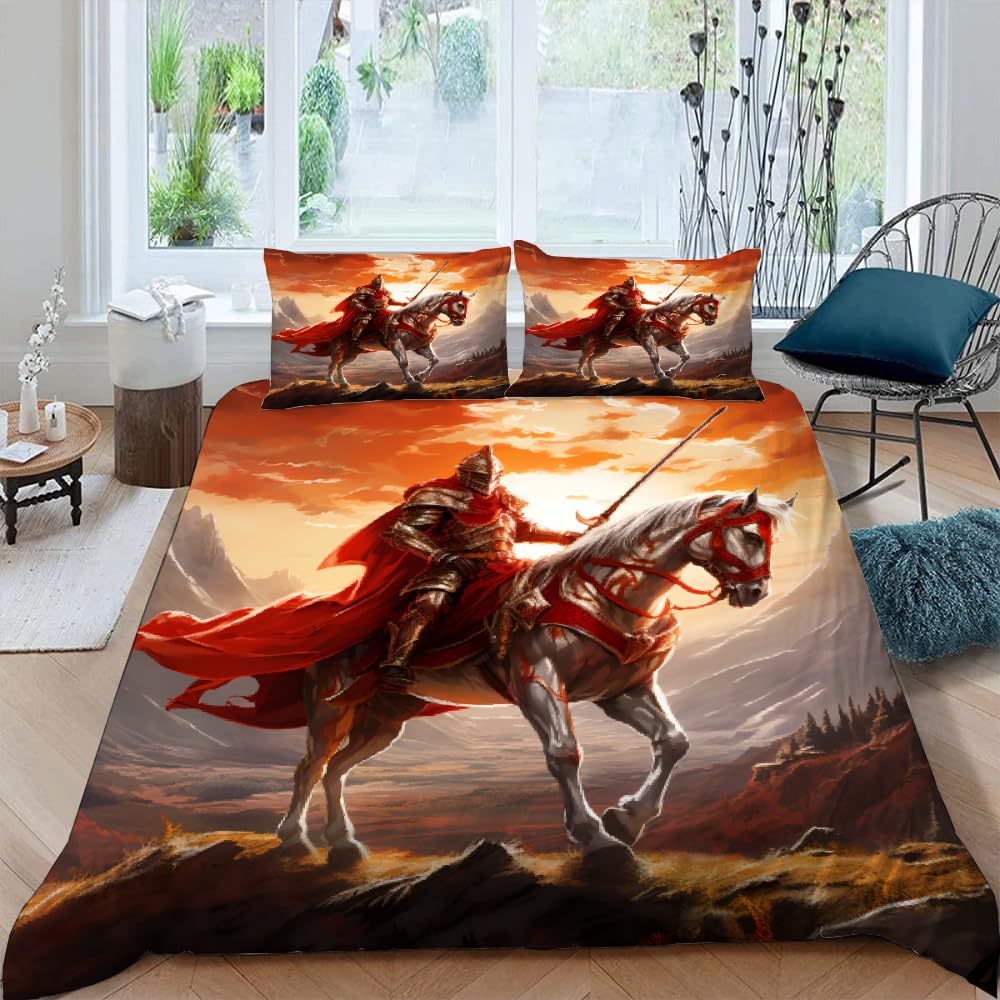 Unicorn Duvet Cover Set For Boys Queen Size Lightweight Down Quilt Covers Bedroom Decor 2 Pillowcases 1 Duvet Cover No Comforter