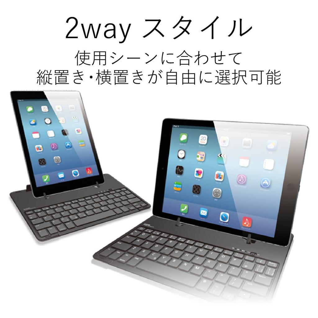 Elecom Bluetooth Keyboard Wireless for iPad Pro Inch with Auto Sleep Silver 9.7 Function, TK-FBP068ISV3