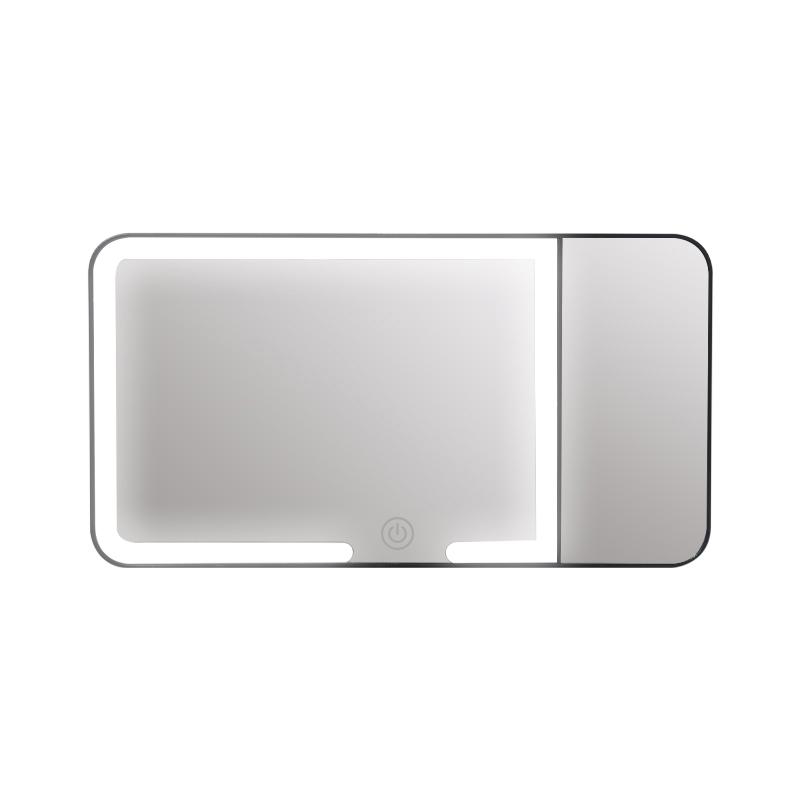 Car Sun Visor Makeup Mirror Led Touch Screen Adjustable Brightness Auto Interior Makeup Hd Mirror With Magnifying Glass